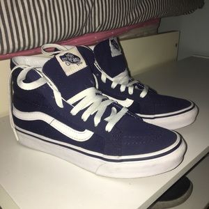 UNISEX Vans High-Top Sneakers, Navy Blue